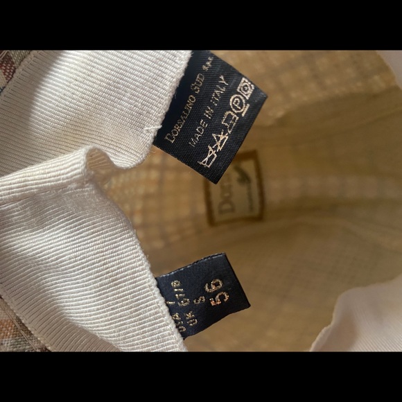 Trilby hat, in blue, grey, maroon,tan Sz. US 7 - Picture 4 of 5